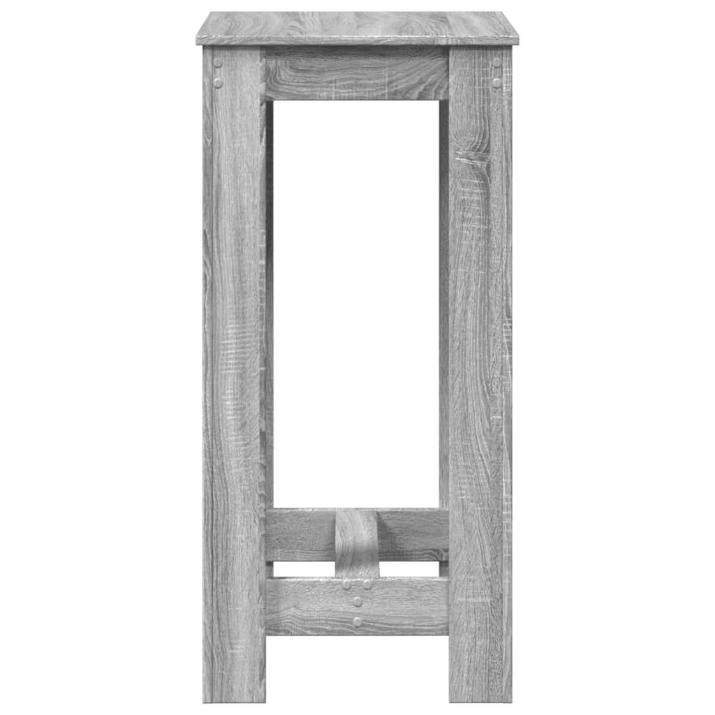 Mesa Alta De Bar Madera Ingeniería Gris Sonoma 51x50x103,5 Cm_3