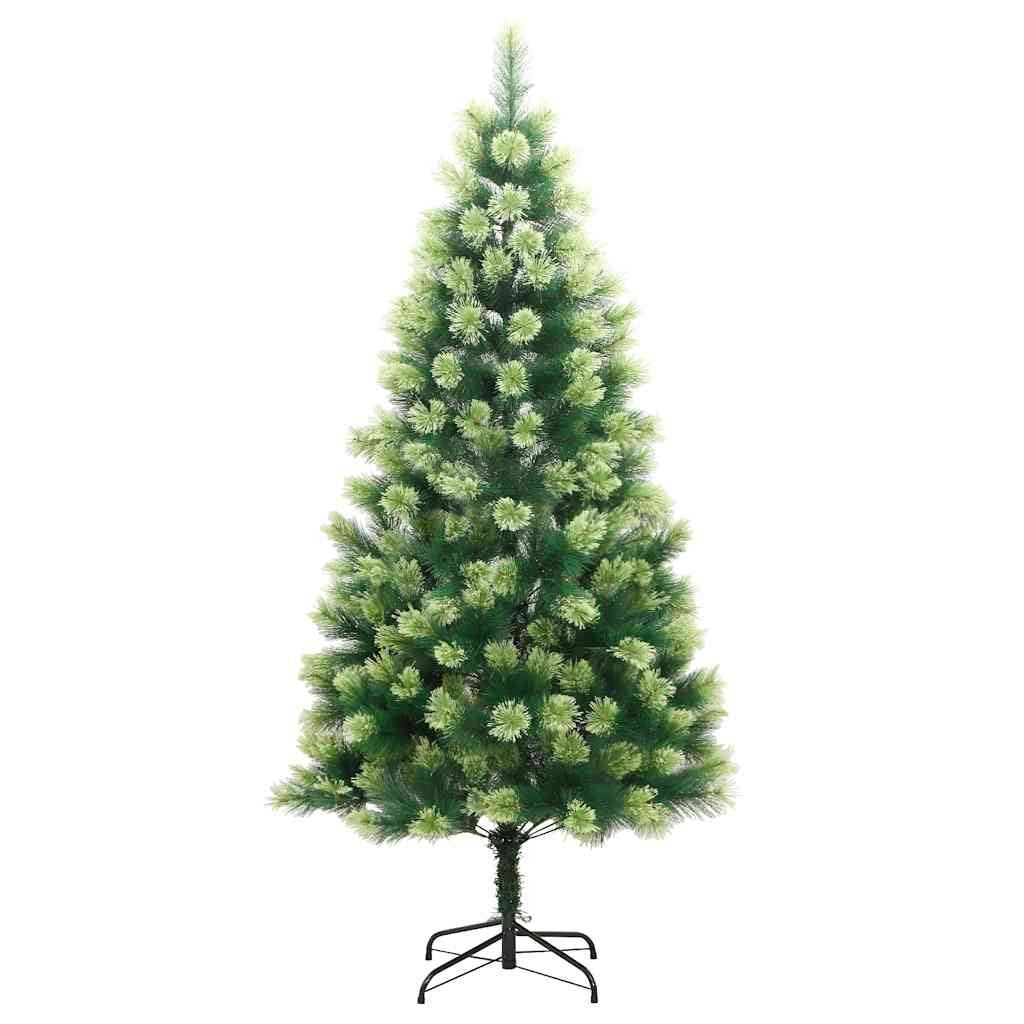 Vidaxl Árbol De Navidad Artificial Con Bisagras 300 Led Y Bolas 210 Cm_4