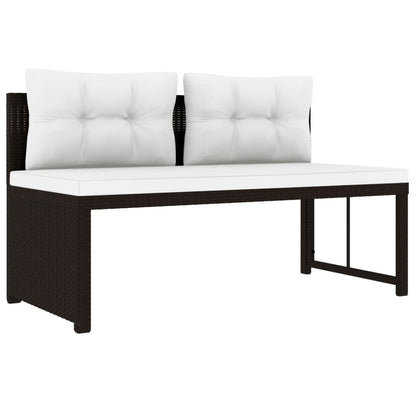 Vidaxl Set De Muebles De Jardín 4 Piezas Ratán Sintético Marrón_4