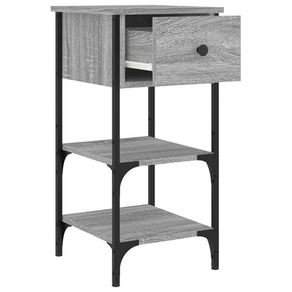 Mesitas Noche 2 Uds Madera Ingeniería Gris Sonoma 34x36x70 Cm_4