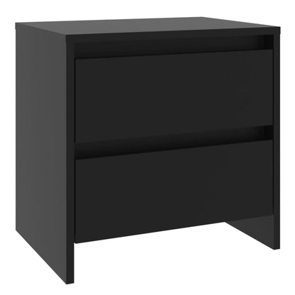 Mesitas De Noche 2 Uds Madera Ingeniería Negro 45x34,5x44,5 Cm_1