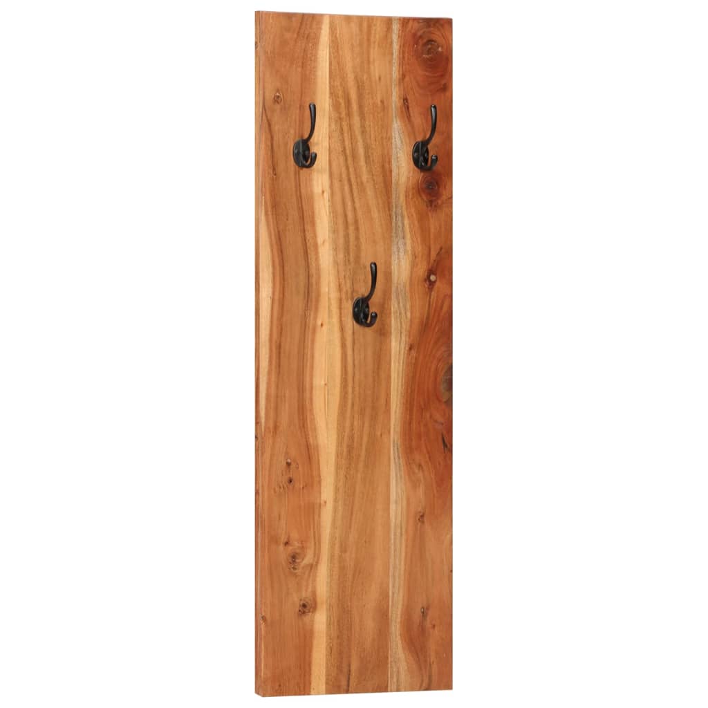 Percheros De Pared 2 Uds Madera Maciza De Acacia 36x3x110 Cm_0