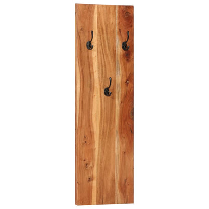 Percheros De Pared 2 Uds Madera Maciza De Acacia 36x3x110 Cm_0