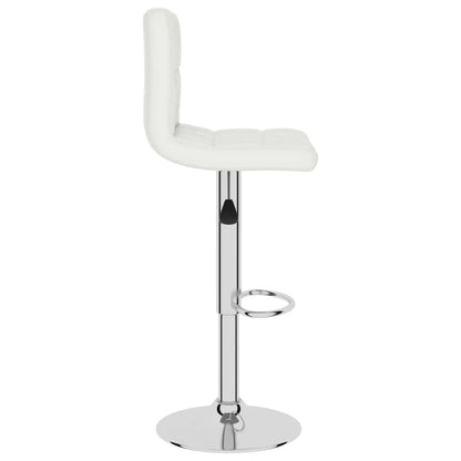 Taburete De Cocina Cuero Sintético Blanco_2