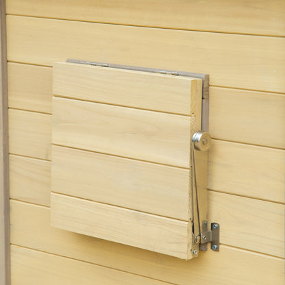 Pawhut Casa Para Perros Madera Con 2 Ventanas Comedero 2 Cuencos Mesa De Cultivo_4