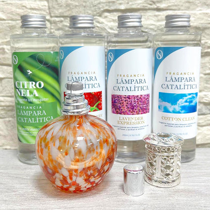 Lámpara Catalítica Drops Orange + Fragancia Summer Fruits 200ml - Elimina Malos Olores, Impurezas Y Perfuma_5