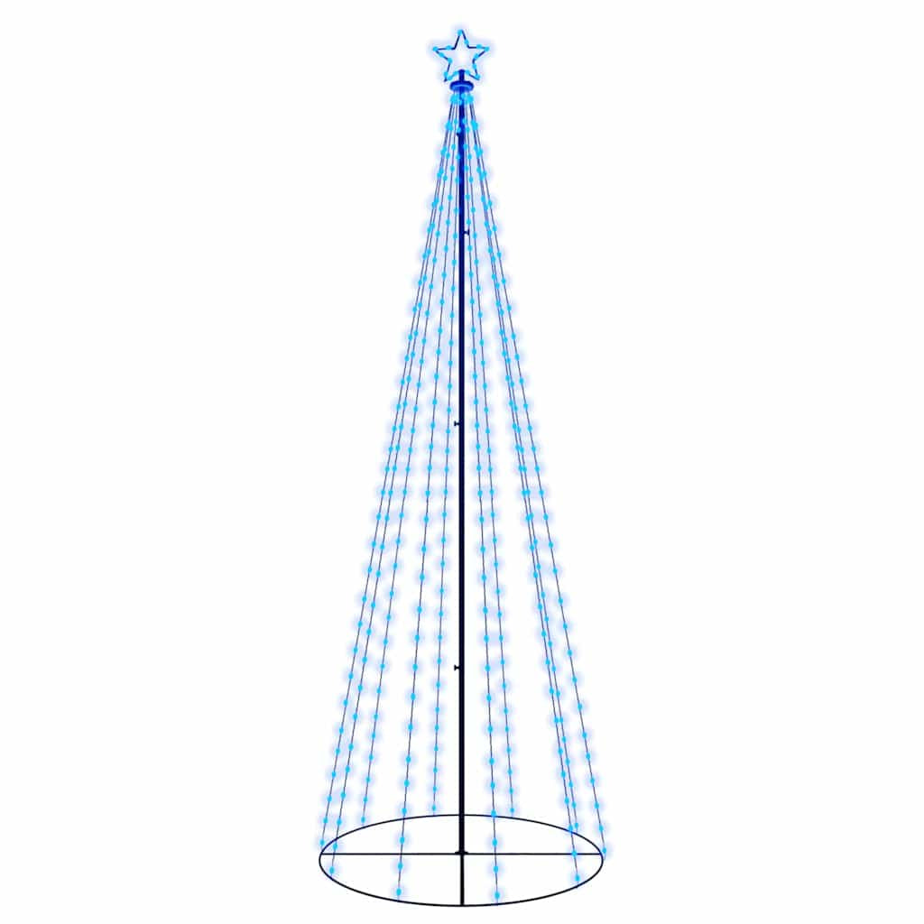 Vidaxl Árbol De Navidad Cónico 310 Led Azul 100x300 Cm_0