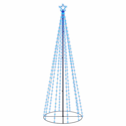 Vidaxl Árbol De Navidad Cónico 310 Led Azul 100x300 Cm_0
