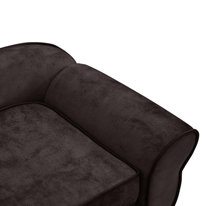 Vidaxl Sofá Para Perro Felpa Marrón 72x45x30 Cm_5
