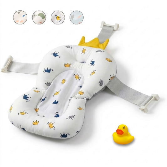 Cojín De Baño Antideslizante Con Estampado De Coronas Para Bebés, Cómodo Y Seguro Bathby_0