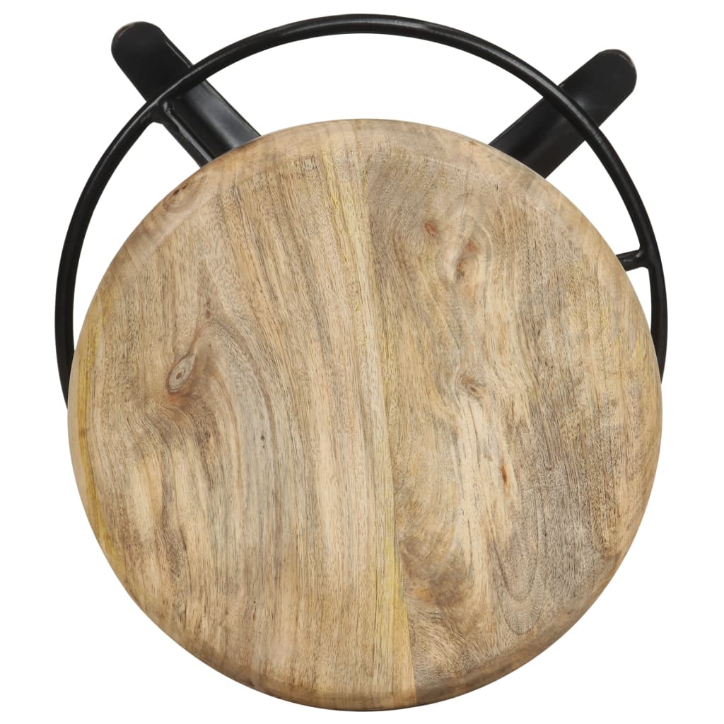 Taburetes De Cocina 2 Unidades Madera Maciza De Mango 76 Cm_2