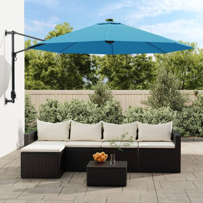 Vidaxl Sombrilla De Pared Azul Mar 290 Cm_1