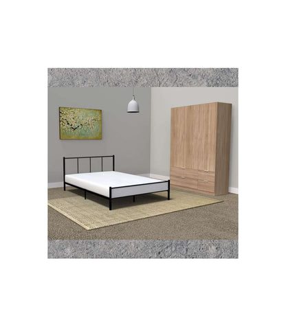 Armario 3 Puertas Abatibles 4 Cajones Acabado Roble. 200cm(alto). 135cm(ancho). 52cm(fondo_5
