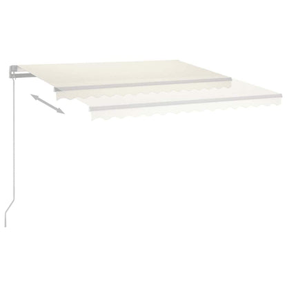 Toldo Retráctil Manual Con Led Crema 400x300 Cm_5