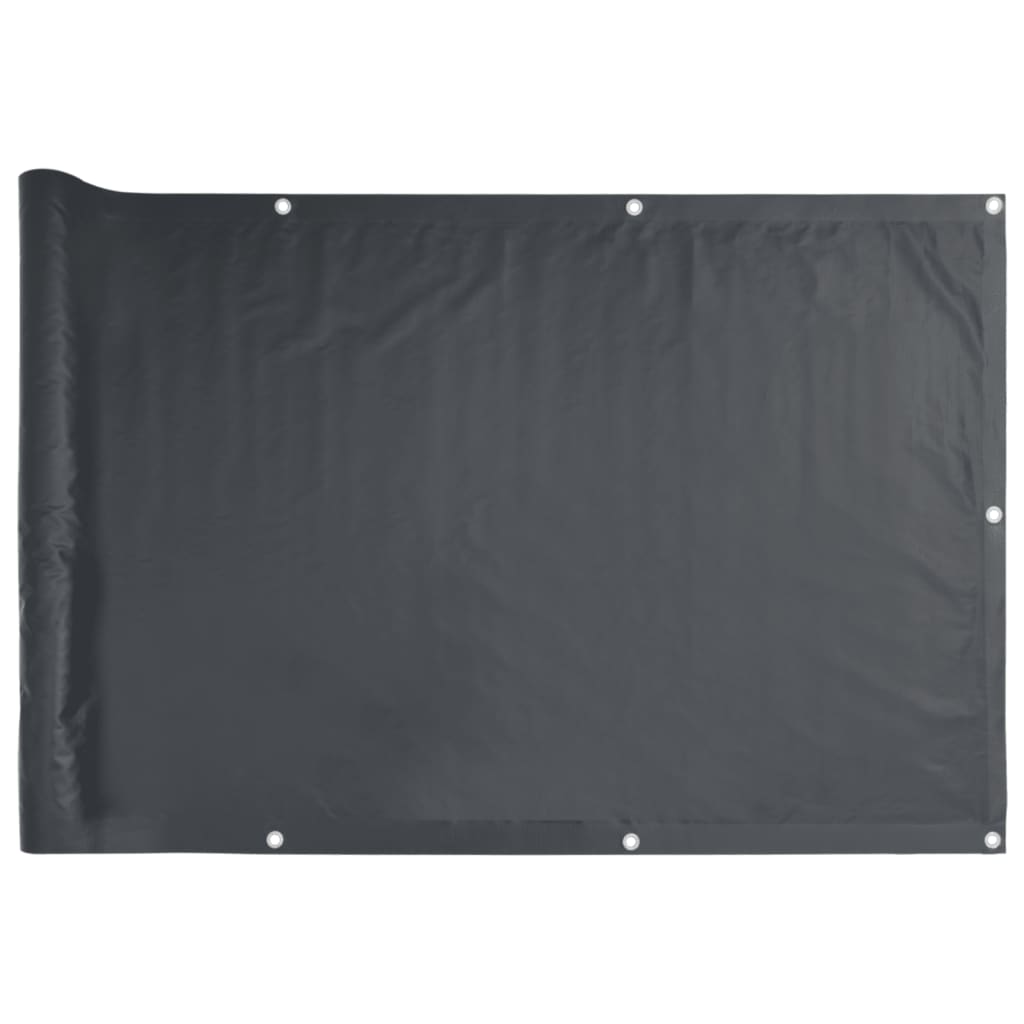 Pantalla De Privacidad De Balcón Pvc Gris Antracita 1000x120 Cm / Vetonek_2