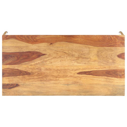 Mesa De Centro De Madera Maciza 120x60x40 Cm_1