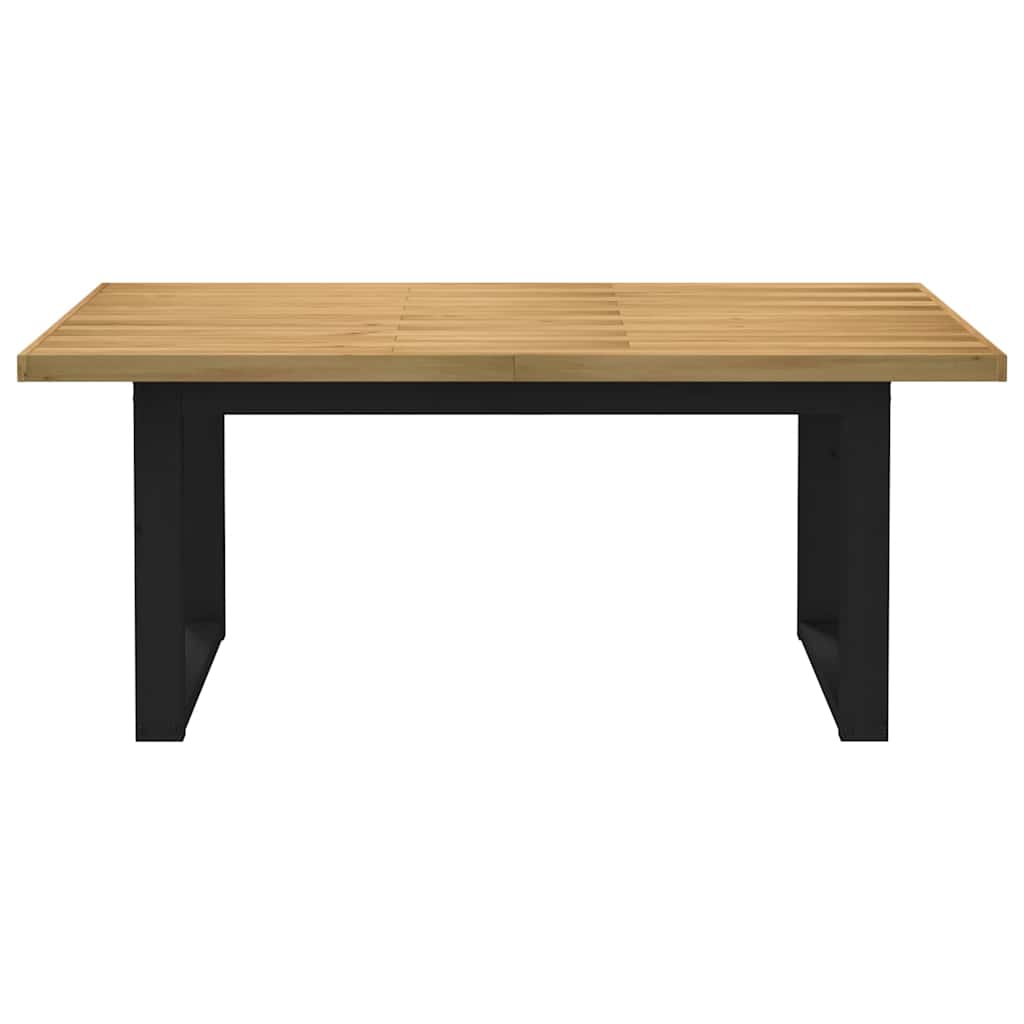 Mesa De Comedor noain Patas U Madera Maciza Pino 180x90x75 Cm_2
