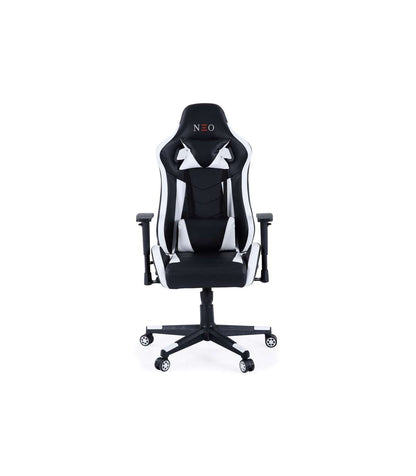 Sillón Gamer Giratorio Neo Pro Regulable Tapizado En Símil Piel Negro/blanco, 65 X 65 X_4