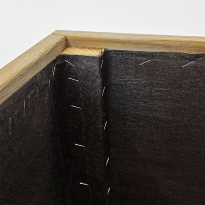 Jardinera De Madera Con Refuerzo De Aluminio 80x40x40 Cm Ghio Al Hortalia_2
