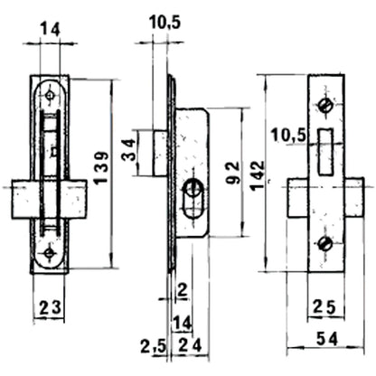 Cerradura Lince 5552 Aluminio   14 Mm._1