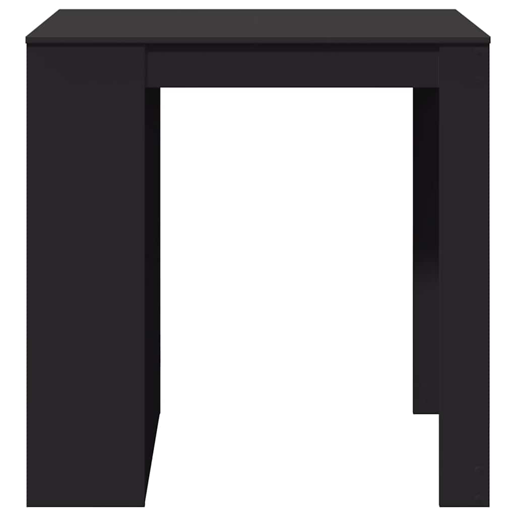 Mesa Alta De Bar Madera Ingeniería Negra 102x70x103,5 Cm_3