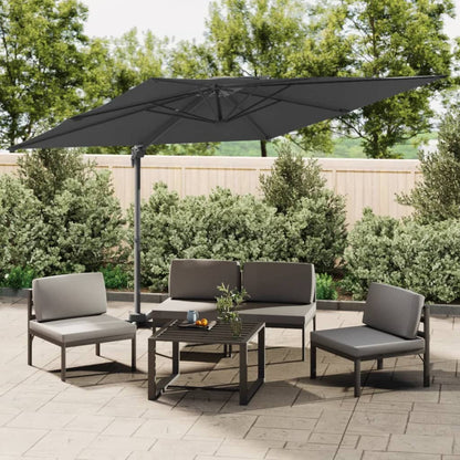 Vidaxl Sombrilla Colgante De Doble Techo Gris Antracita 300x300 Cm_1