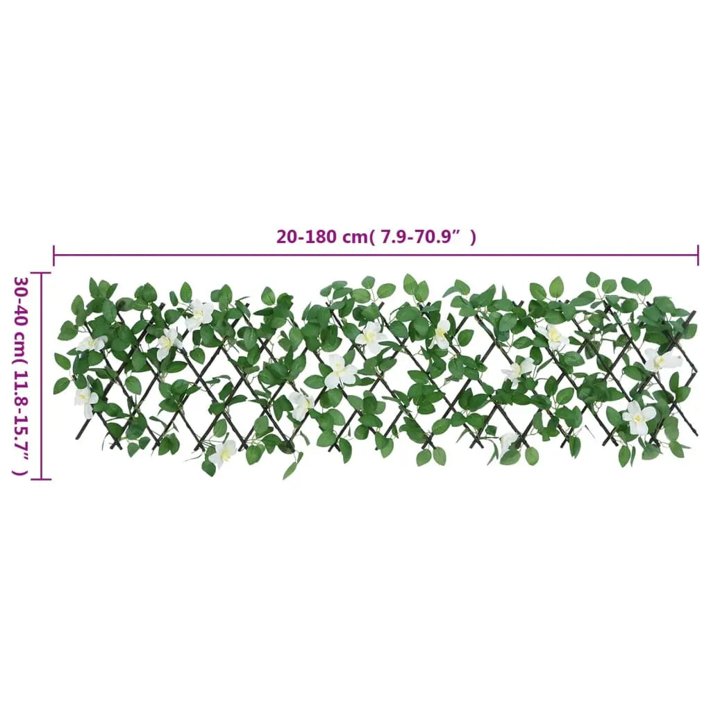 Enrejado Expansible De Hiedra Artificial Verde 5 Uds 180x30 Cm / Vetonek_1