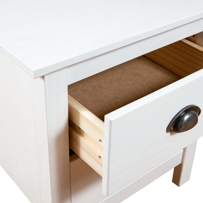 Mesita De Noche Hill Madera Maciza De Pino Blanco 46x35x49,5 Cm_2