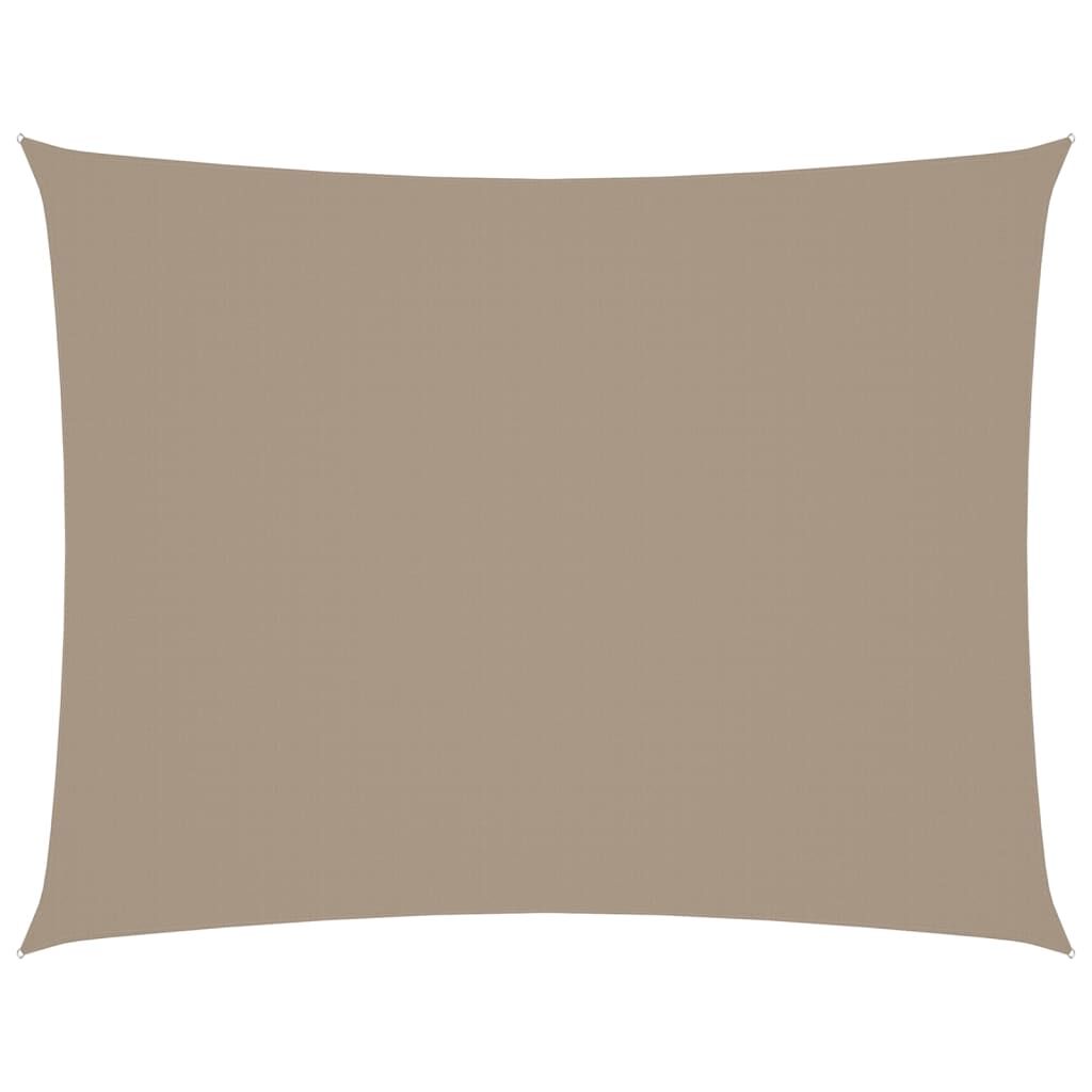 Vidaxl Toldo De Vela Rectangular Tela Oxford Gris Taupe 2x3 M_0