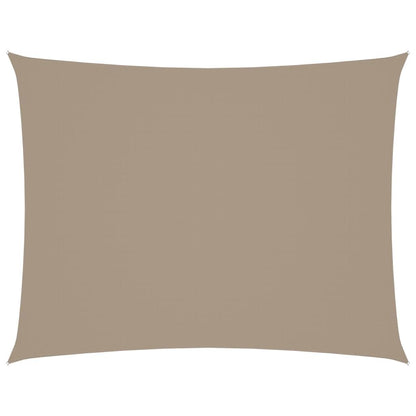 Vidaxl Toldo De Vela Rectangular Tela Oxford Gris Taupe 2x3 M_0