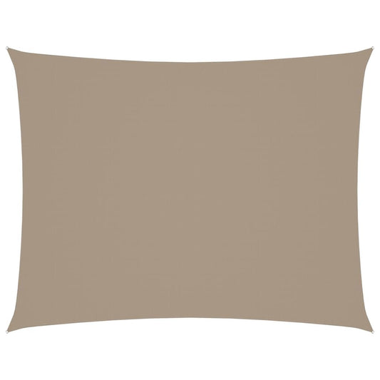 Vidaxl Toldo De Vela Rectangular Tela Oxford Gris Taupe 2x3 M_0