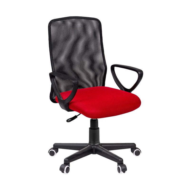 Silla De Oficina Coco Malla, Azul, 58 X 88,5–100,5 X 55_5