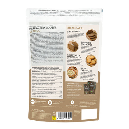 Harina Blanca de Trigo Eco Planeta Huerto 800 g