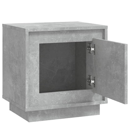 Mesitas De Noche 2 Uds Madera Gris Hormigón 44x35x45 Cm_4