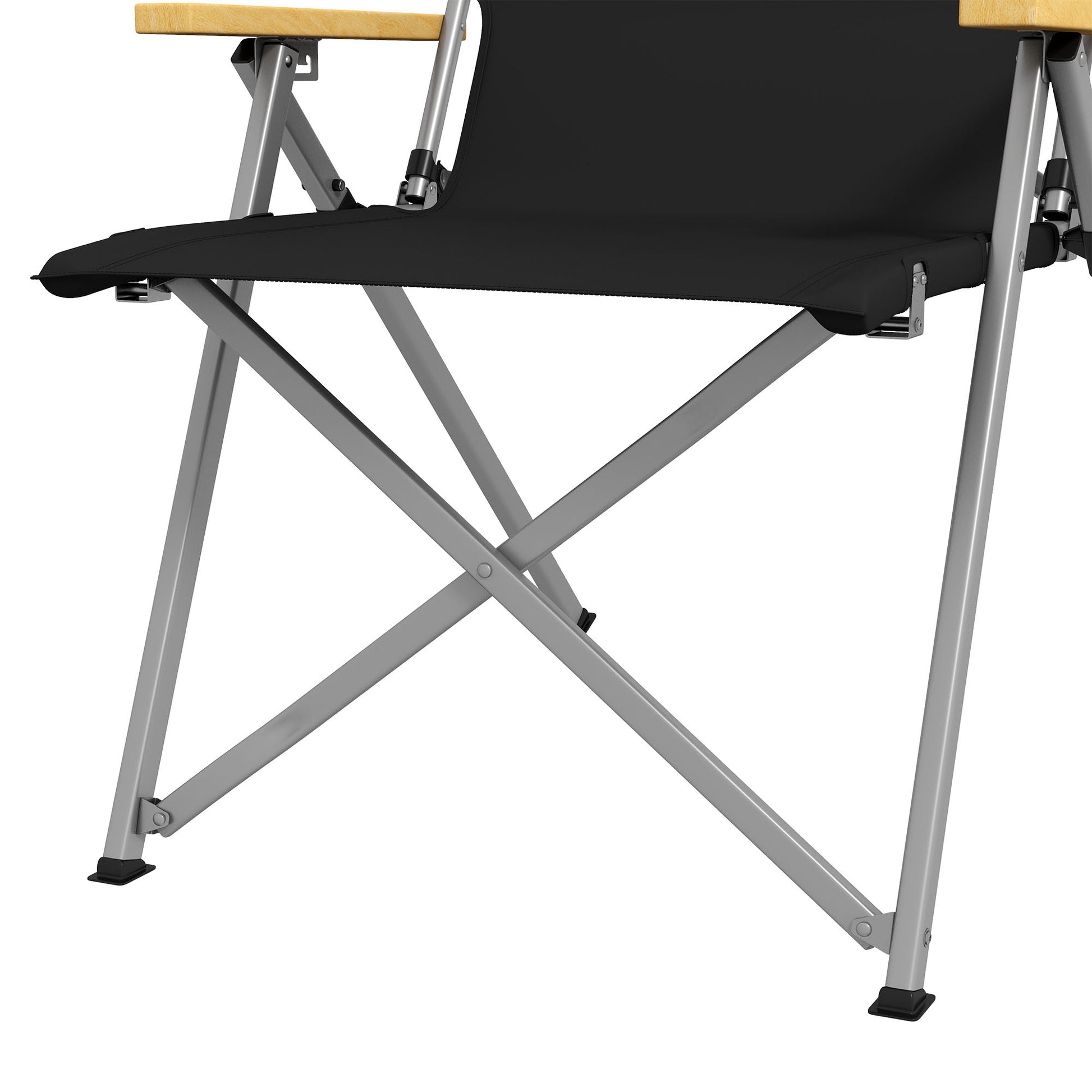 Outsunny 2 Sillas De Camping Plegables De Aluminio 74x59,5x98 Cm Negro_4