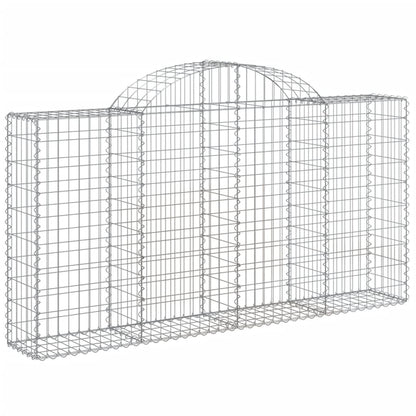 Cestas Gaviones 25 Uds Forma De Arco Hierro 200x30x100/120 Cm_2