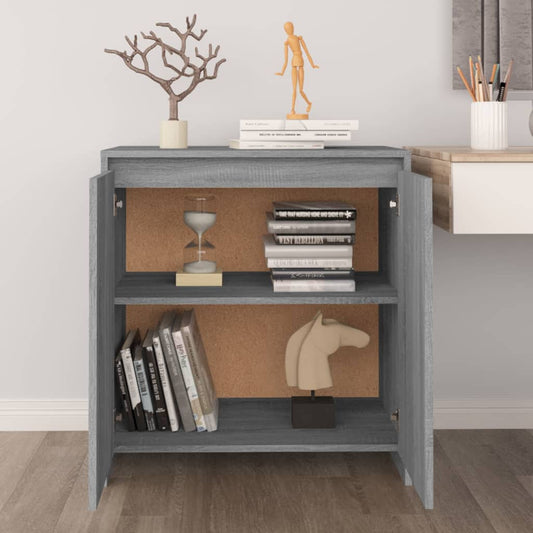 Aparador De Madera Contrachapada Gris Sonoma 70x41x75 Cm / Vetonek_0
