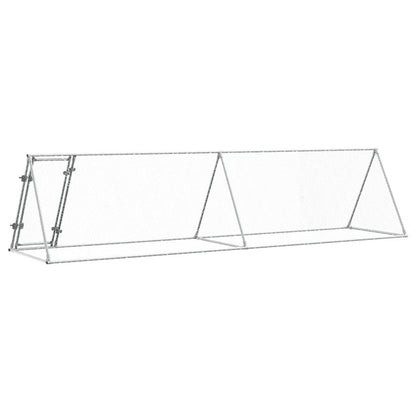 Vidaxl Jaula Para Gallinas Acero Galvanizado Plateado 400x105x91 Cm_5