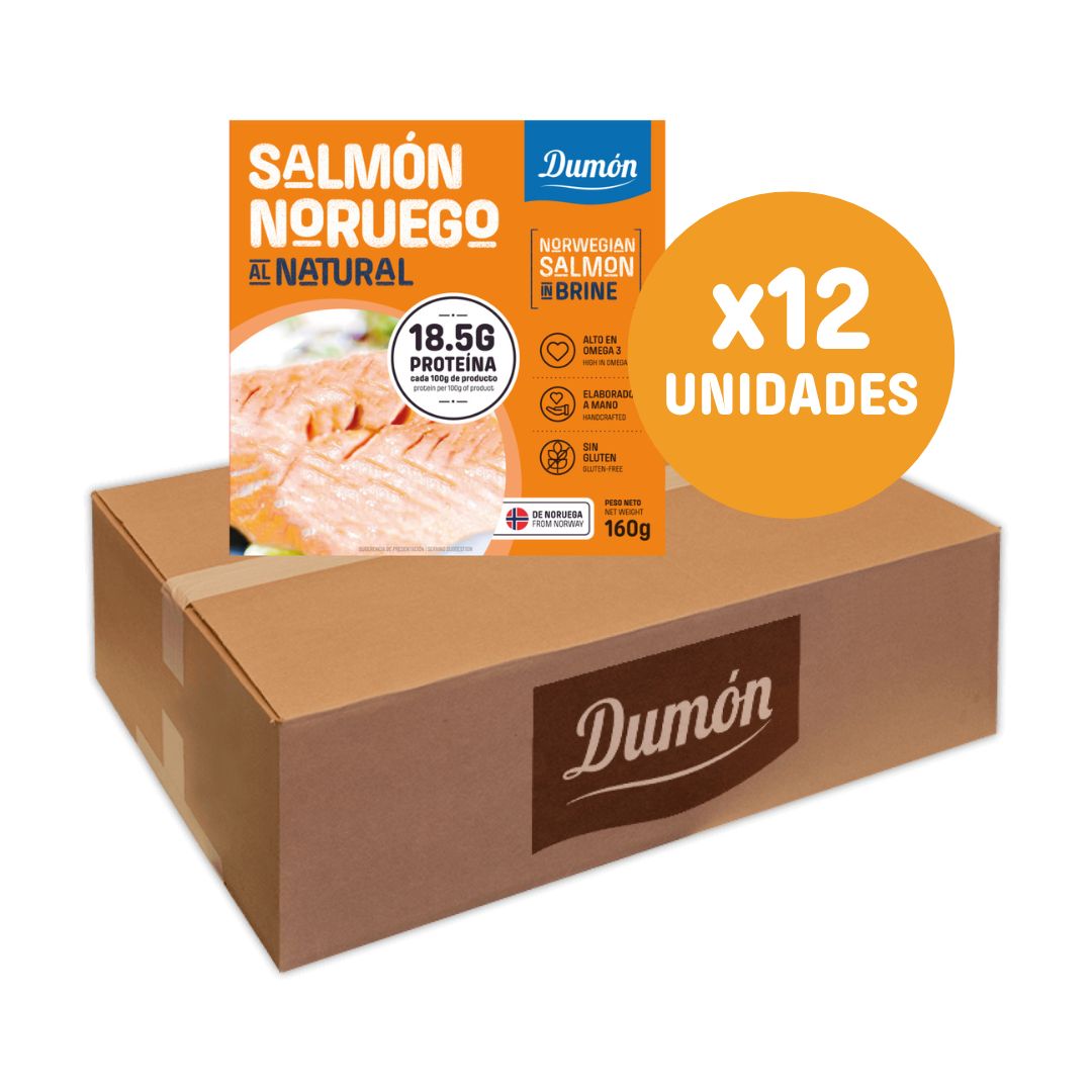 Dumón - Salmon Noruego En Conserva Al Natural 160gr - Rico En Omega 3, Proteínas Y Antioxidantes - Salmon Noruego En Lata - Pack De 12 Unidades_4