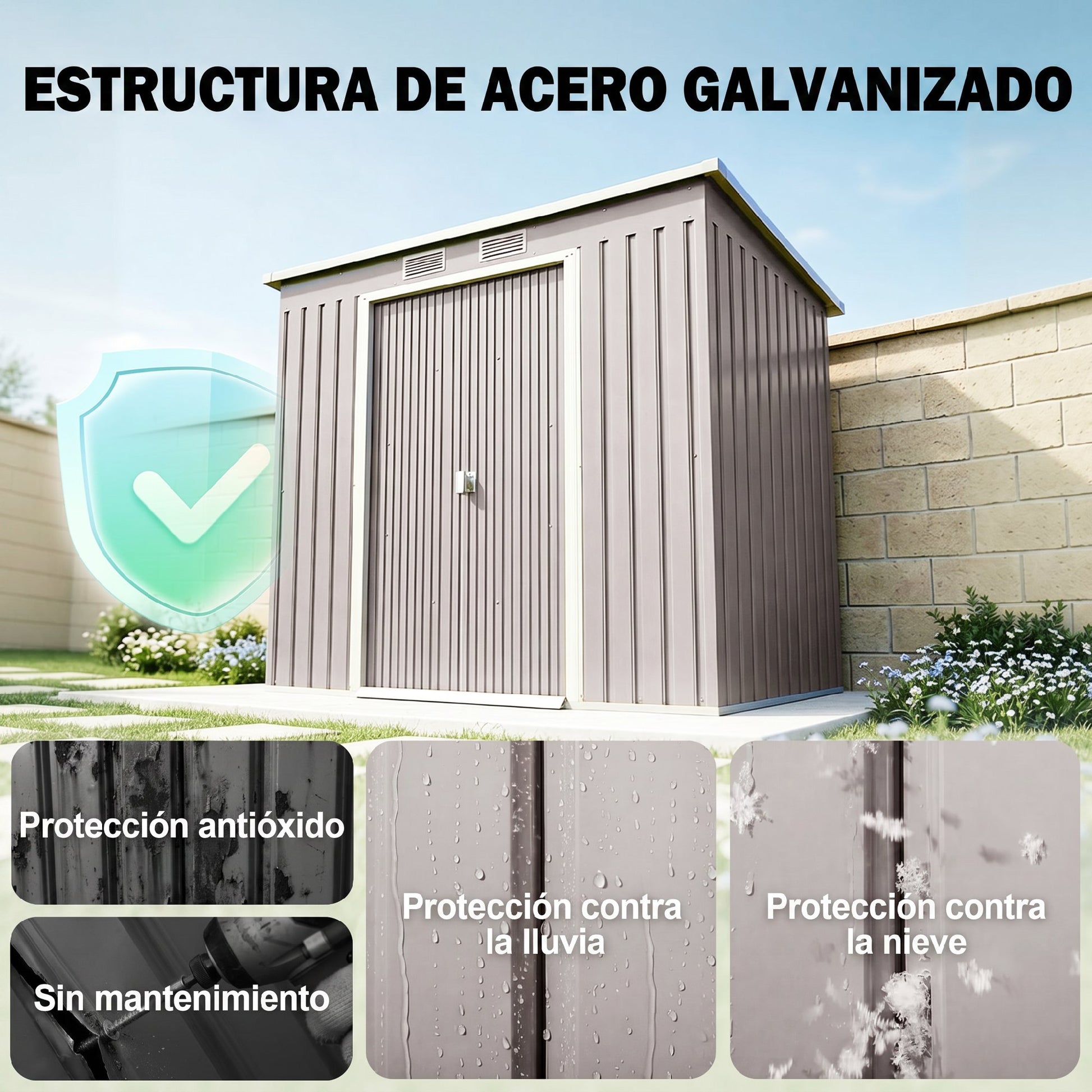 Outsunny Caseta De Jardín Exterior 2_3