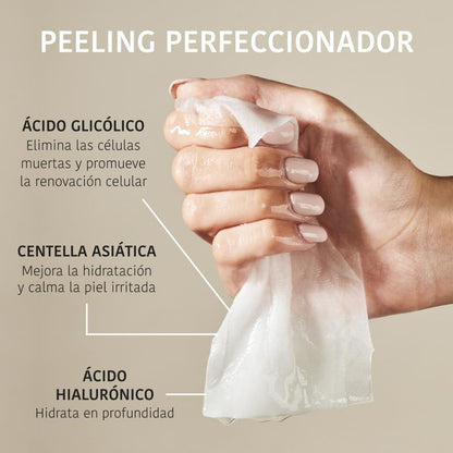 Mascarilla Facial Tisú Peeling Piel Perfecta Ácido Glicólico Iroha Nature 23 ml