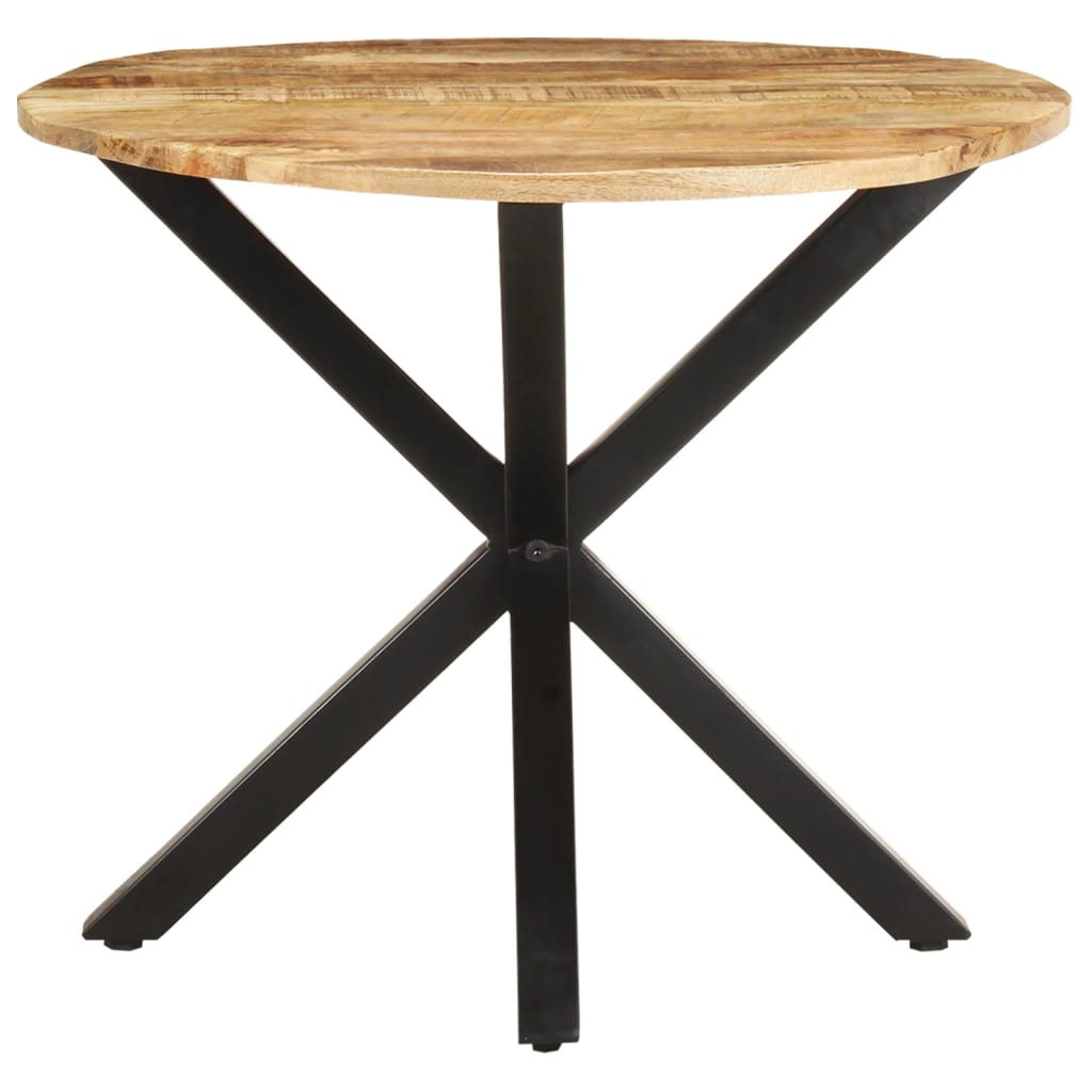 Mesa Auxiliar De Madera Maciza De Mango 68x68x56 Cm_0