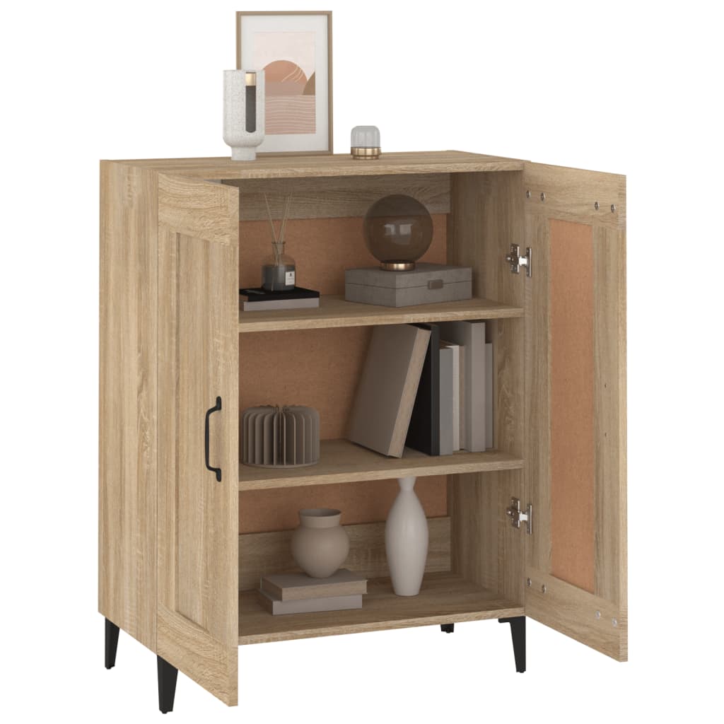 Aparador De Madera Contrachapada Color Roble 69,5x34x90 Cm / Vetonek_3