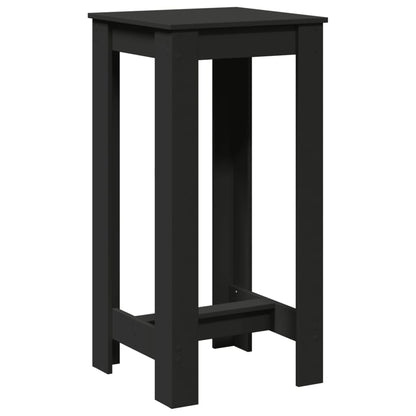 Mesa Alta De Bar Madera De Ingeniería Negra 51x50x103,5 Cm_0