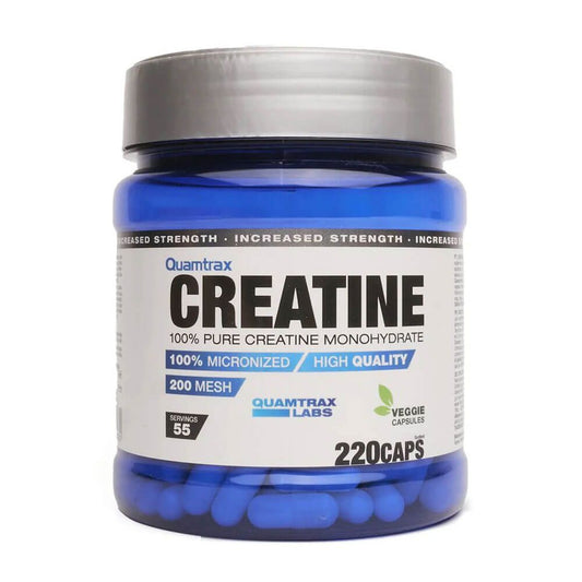 Creatina - 220 Cápsulas - Creatina Monohidrato - Quamtrax_0