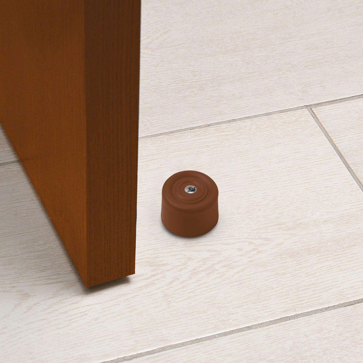 Tope Puerta Con Taco Nylon Marron  (blister 2 Piezas)_3