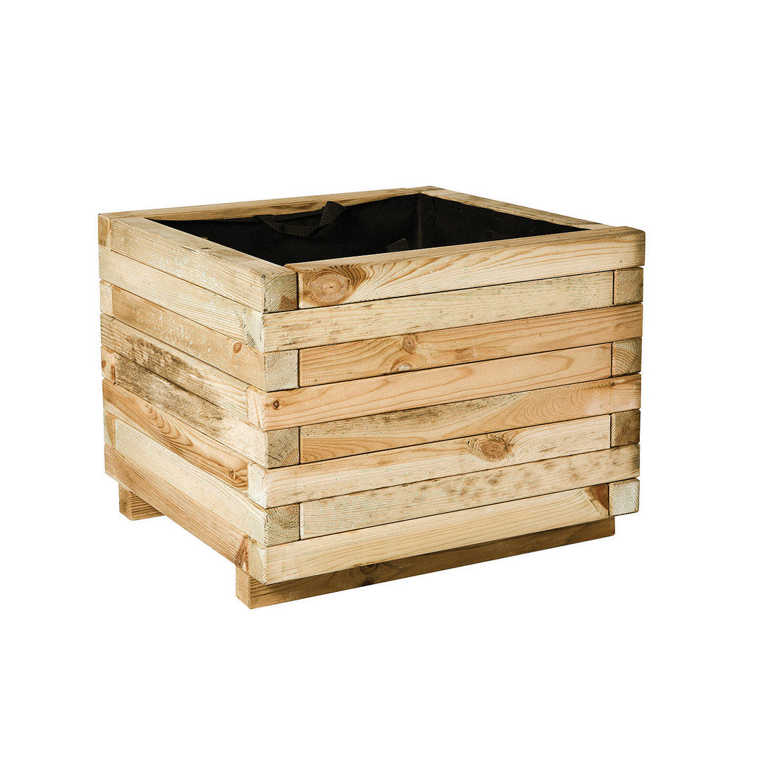Jardinera Cuadrada Wildbox - Elegancia Natural Para Tu Jardín 0,5x0,5x0,385 M / Multicolor_0