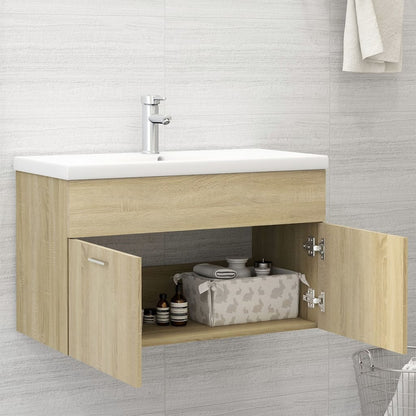 Mueble Con Lavabo Madera De Ingeniería Roble Sonoma_2