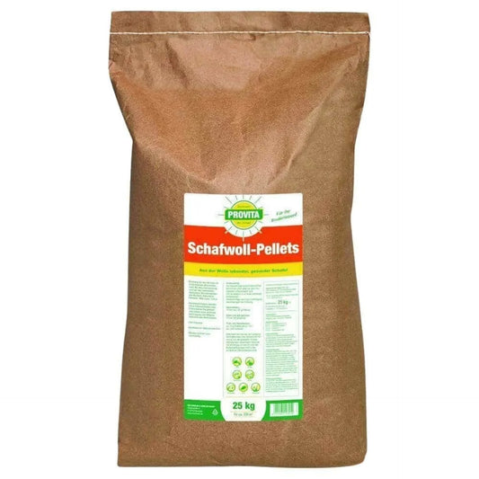 Abono Orgánico Lana De Oveja 25 Kg – Pellets Ecológicos Para Huerto, Retención De Agua Y Nutrición Hasta 250 M²_0