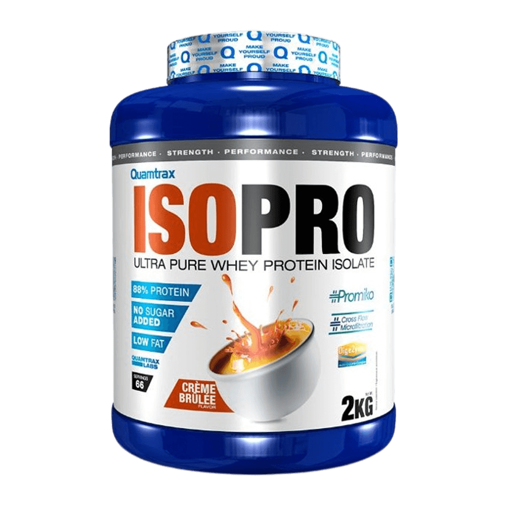 Isopro Cfm - 2kg - Crema Quemada - Proteína De Aislado De Suero Isolate - Quamtrax_0